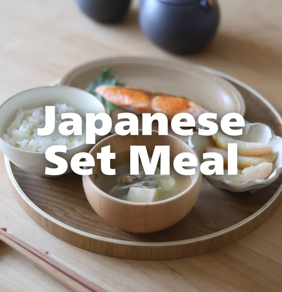 Traditional Japanese Breakfast Set | Salmon, Miso Soup & Rice