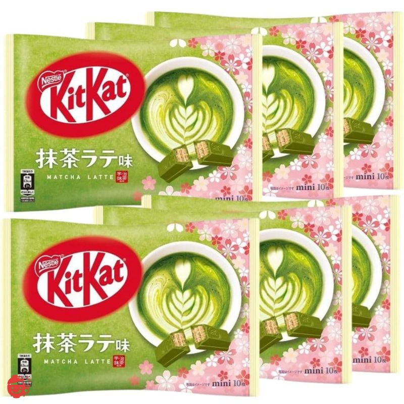 雀巢日本 KitKat 迷你抹茶拿铁口味 10 枚 x 6 袋 [巧克力]