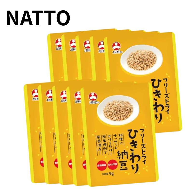 【NATTO】旭松食品 旭松フリーズドライ ひきわり納豆 9g×10袋　ふりかけにも◎ まとめ買い 納豆