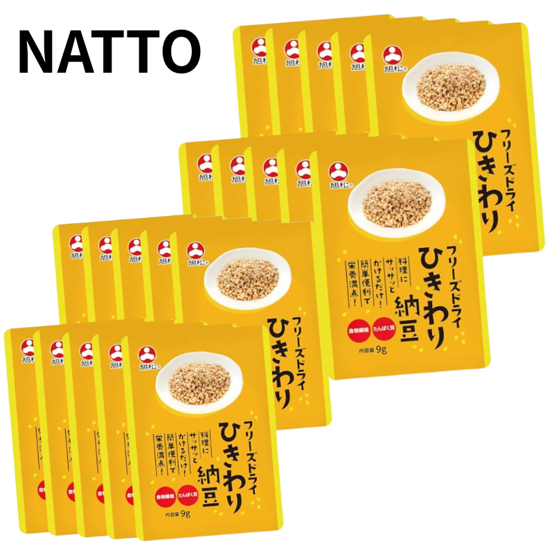 【NATTO】旭松食品 旭松フリーズドライ ひきわり納豆 9g×20袋　ふりかけにも◎ まとめ買い 納豆