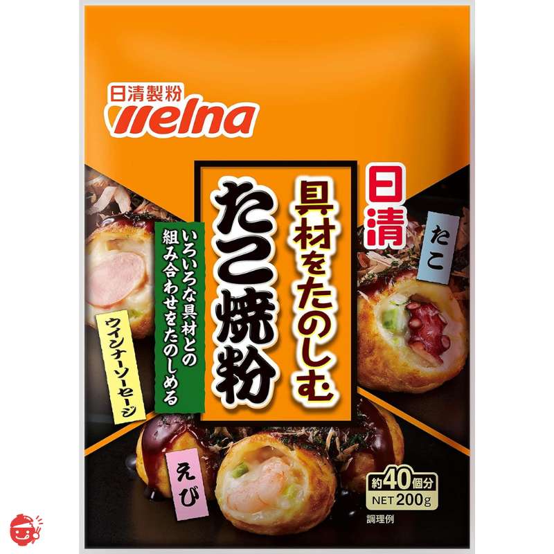 Nissin Takoyaki Flour with Ingredients 200g x 6 bags [Takoyaki Flour]