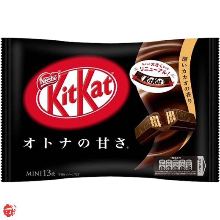 雀巢 KitKat Mini 成人甜度 11 块白色 成人甜度 13 块 成人甜度黑抹茶 12 块 全麦饼干 12 成人甜度草莓 12 块 KitKat Mini 14 块 6 种什锦各 1 套 [巧克力] ]