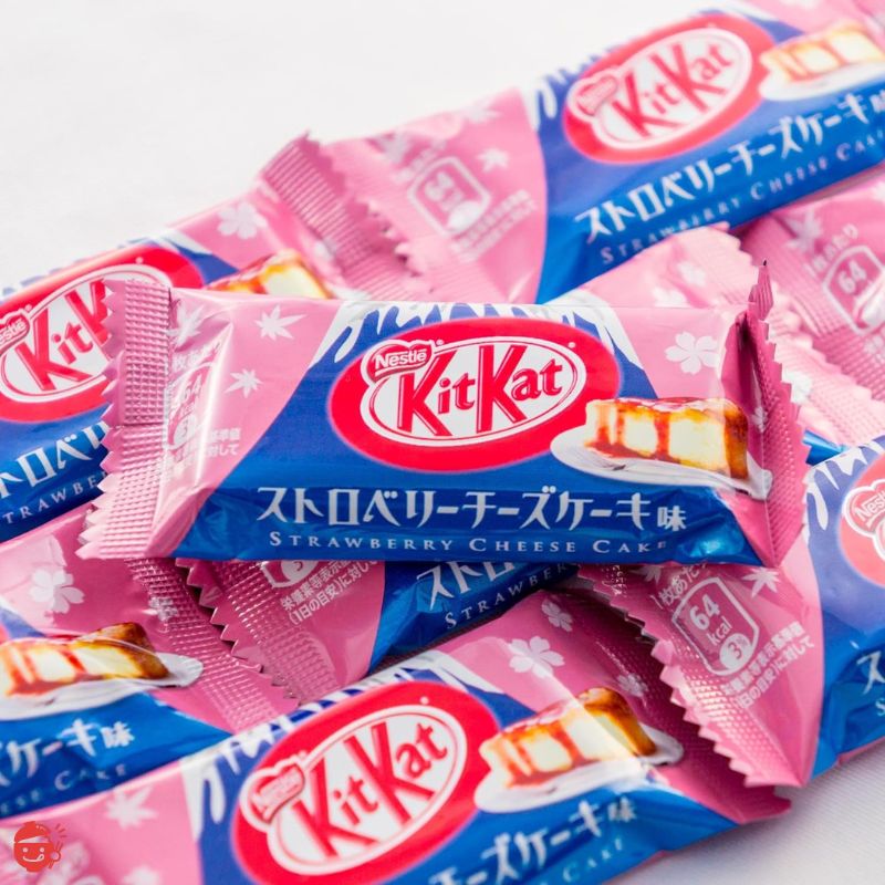 Nestle Japan KitKat Mini Strawberry Cheesecake Flavor Mount Fuji Pack 9 Pieces [Chocolate]