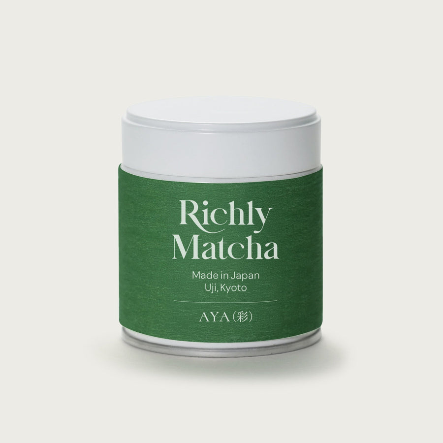Richly Matcha AYA ceremonial grade Uji matcha 30g tin