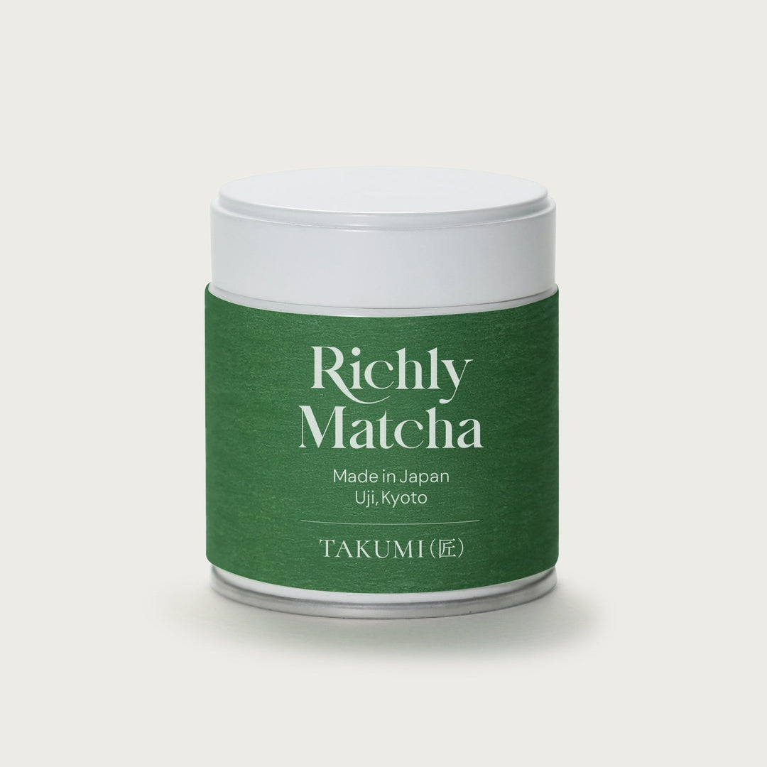 Richly Matcha TAKUMI single-cultivar Goko ceremonial grade Uji matcha 30g tin