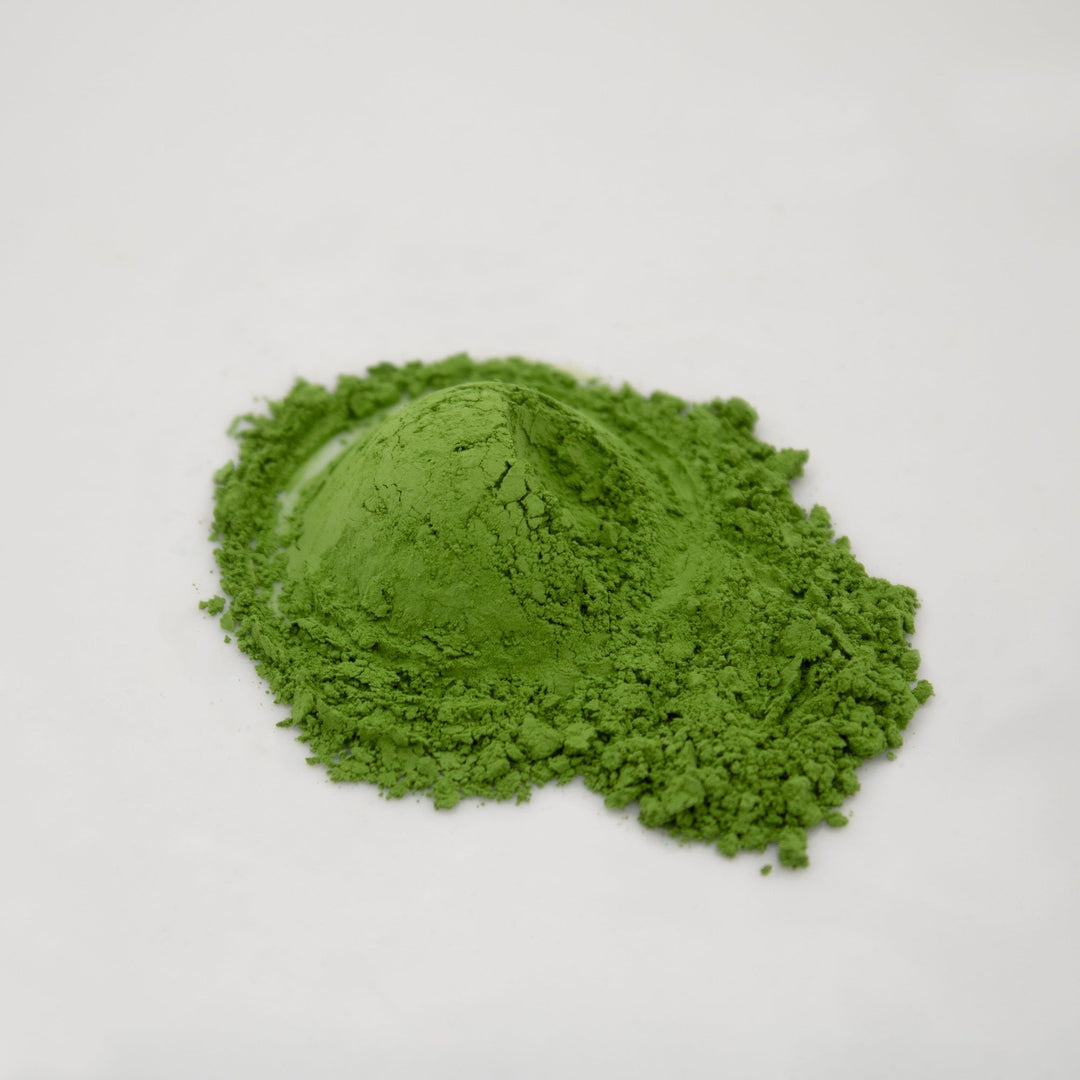 ZEN ceremonial grade matcha powder, deep green