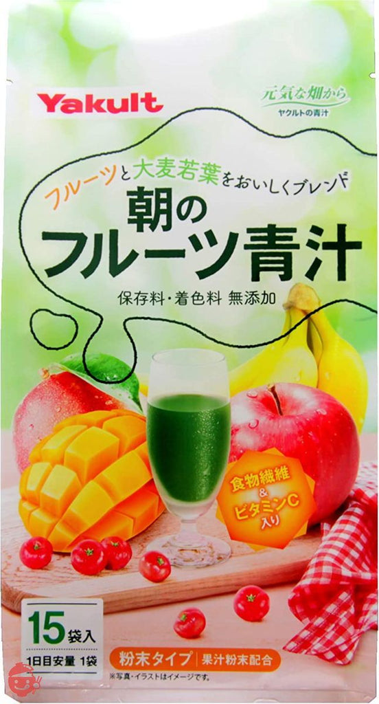 Yakult morning fruit green juice 7gx15 bags – Japacle