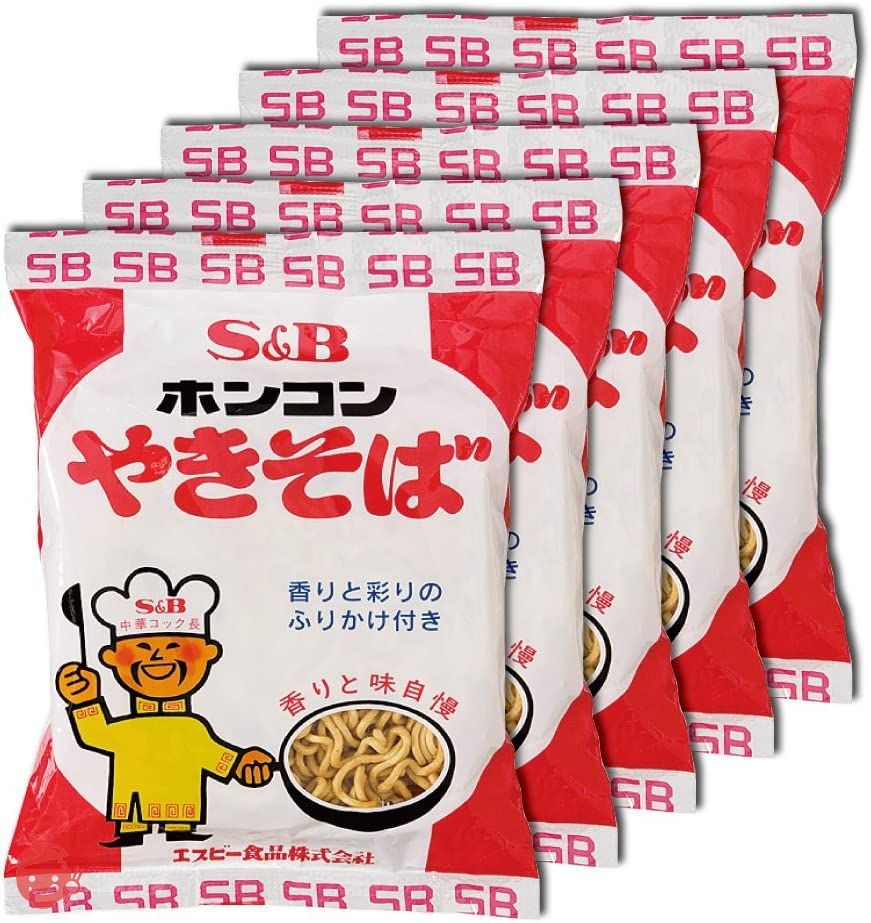 S&B ホンコンやきそば85ｇ 5食パック × 3個セットの画像