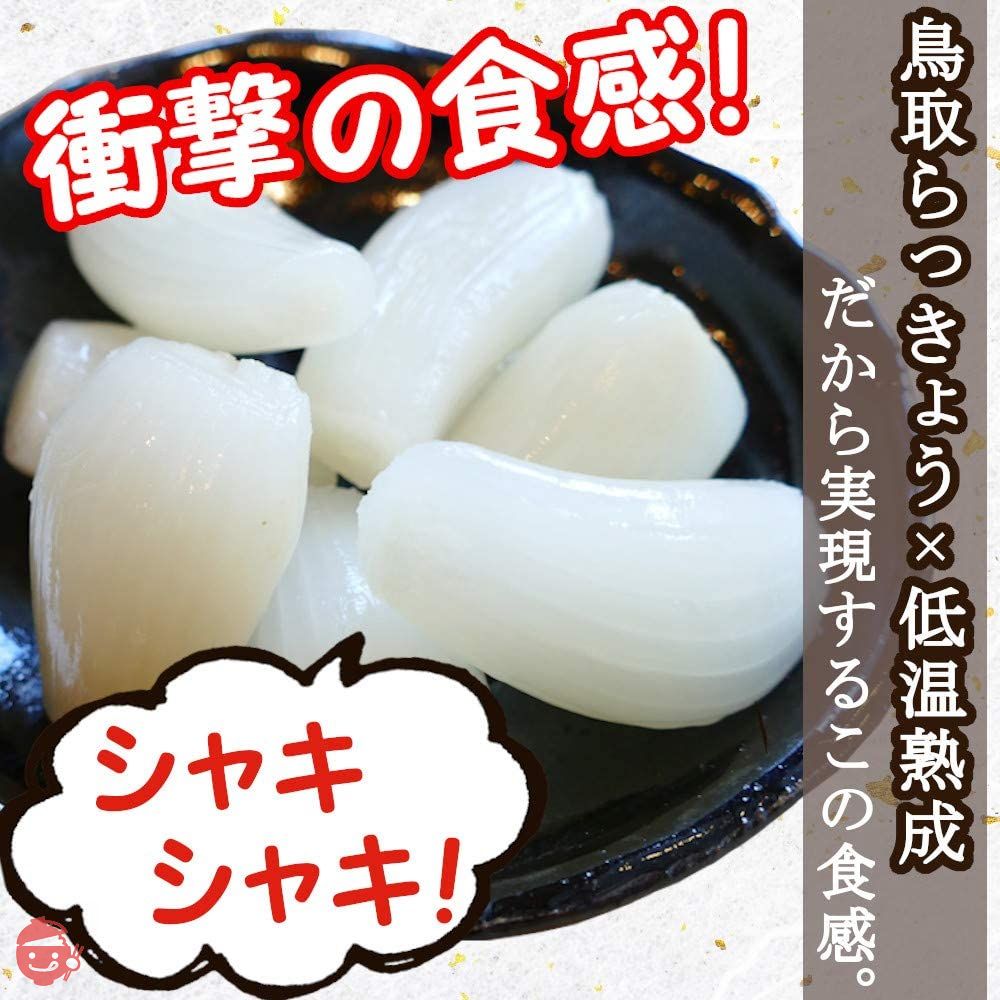 天長食品 らっきょう漬け 190gX3袋 鳥取砂丘 無添加 国産 低温熟成の画像