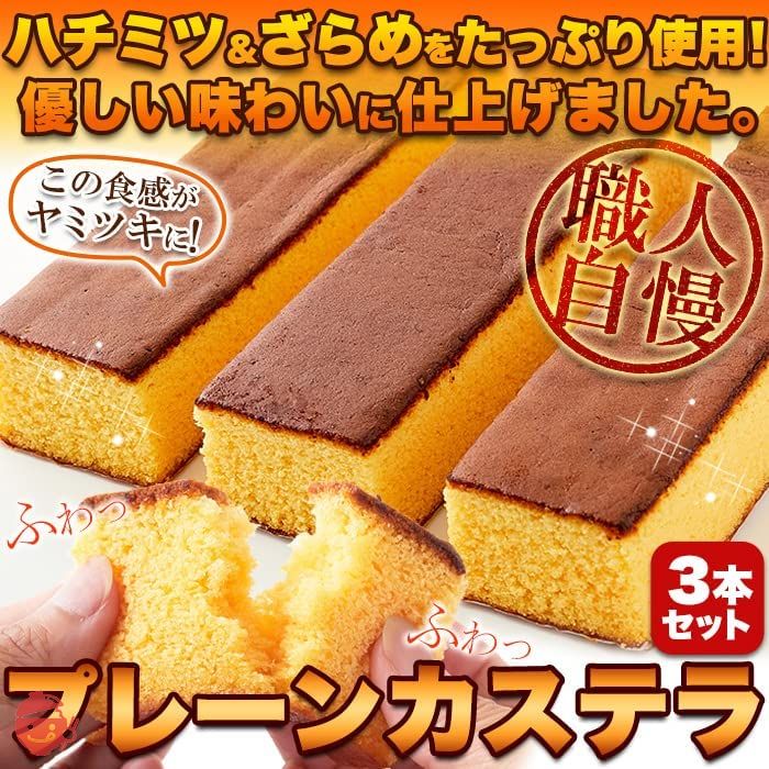 Tennen Seikatsu Nagasaki Castella (3 pieces) large capacity
