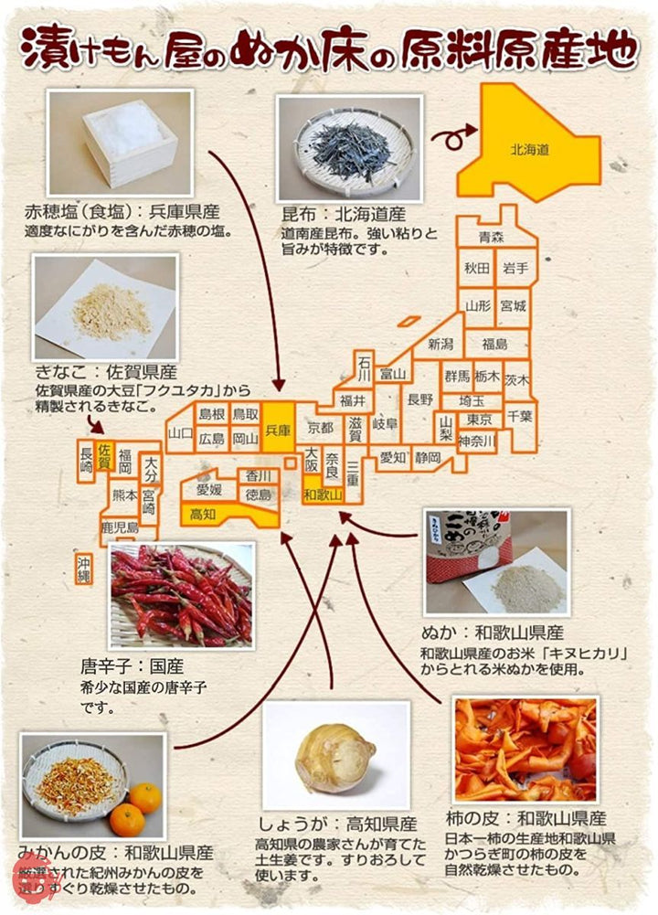 [樽の味] 漬けもん屋 の 熟成 ぬか床 800g×3袋 セットと 漬物専用 調味料 セット 無添加 国産 原料 発酵の画像