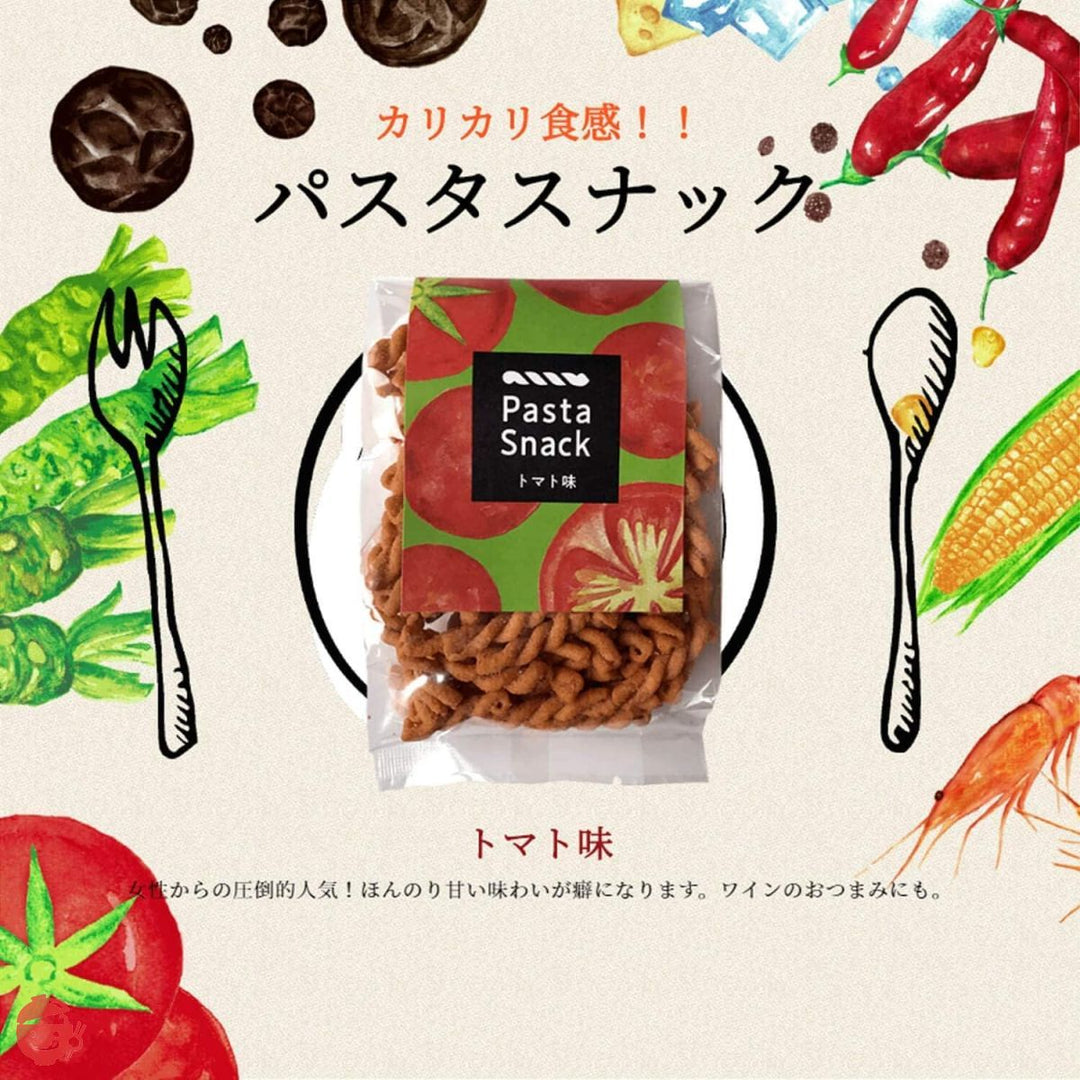 三州総本舗 パスタスナック Pasta Snack カリカリ食感 お菓子 おつまみ (トマト味 業務用1kg)の画像