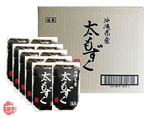 沖縄県産 太もずく 塩蔵 500g 10袋の画像