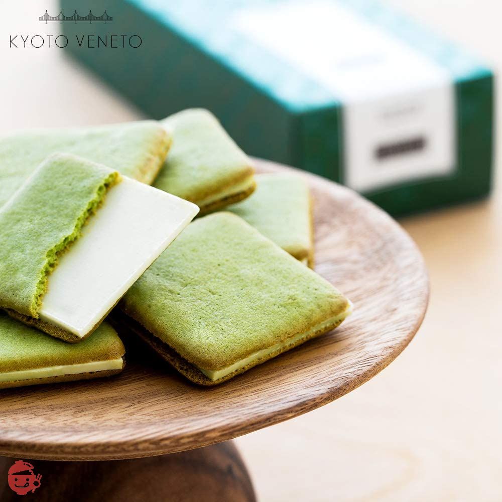 Kyoto Veneto Glacha Langue de Chat Baked Confectionery (Matcha
