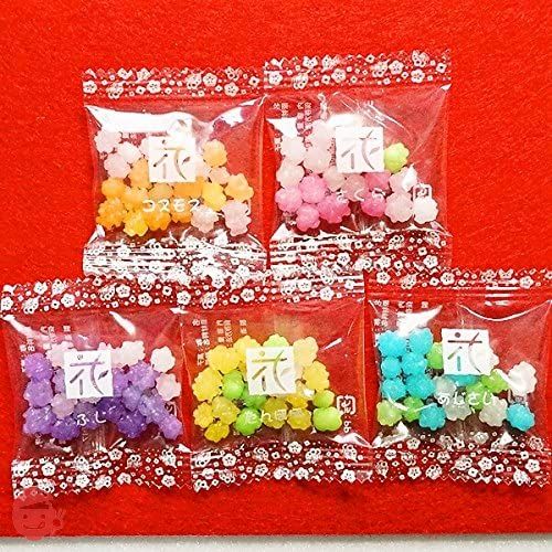 コンペイトウページ Assortment of 5 types of colorful flower konpeito, 50 pieces – Japacle
