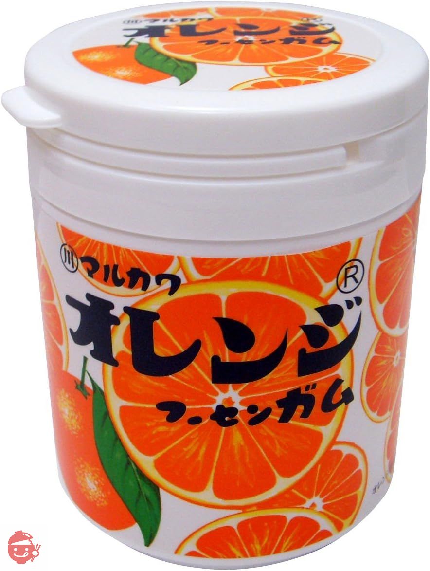 丸川製菓 オレンジマーブルガムボトル 130gの画像