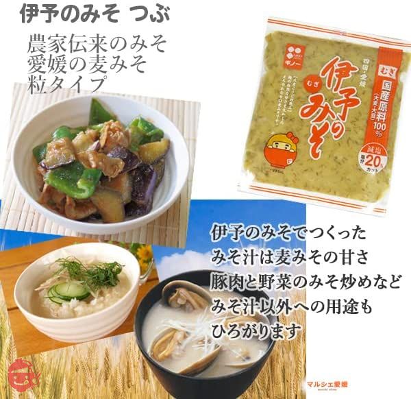 伊予のみそつぶ 600ｇ1個 甘い麦みそ 愛媛 麦麹使用 ギノー義農味噌 マルシェ愛媛の画像