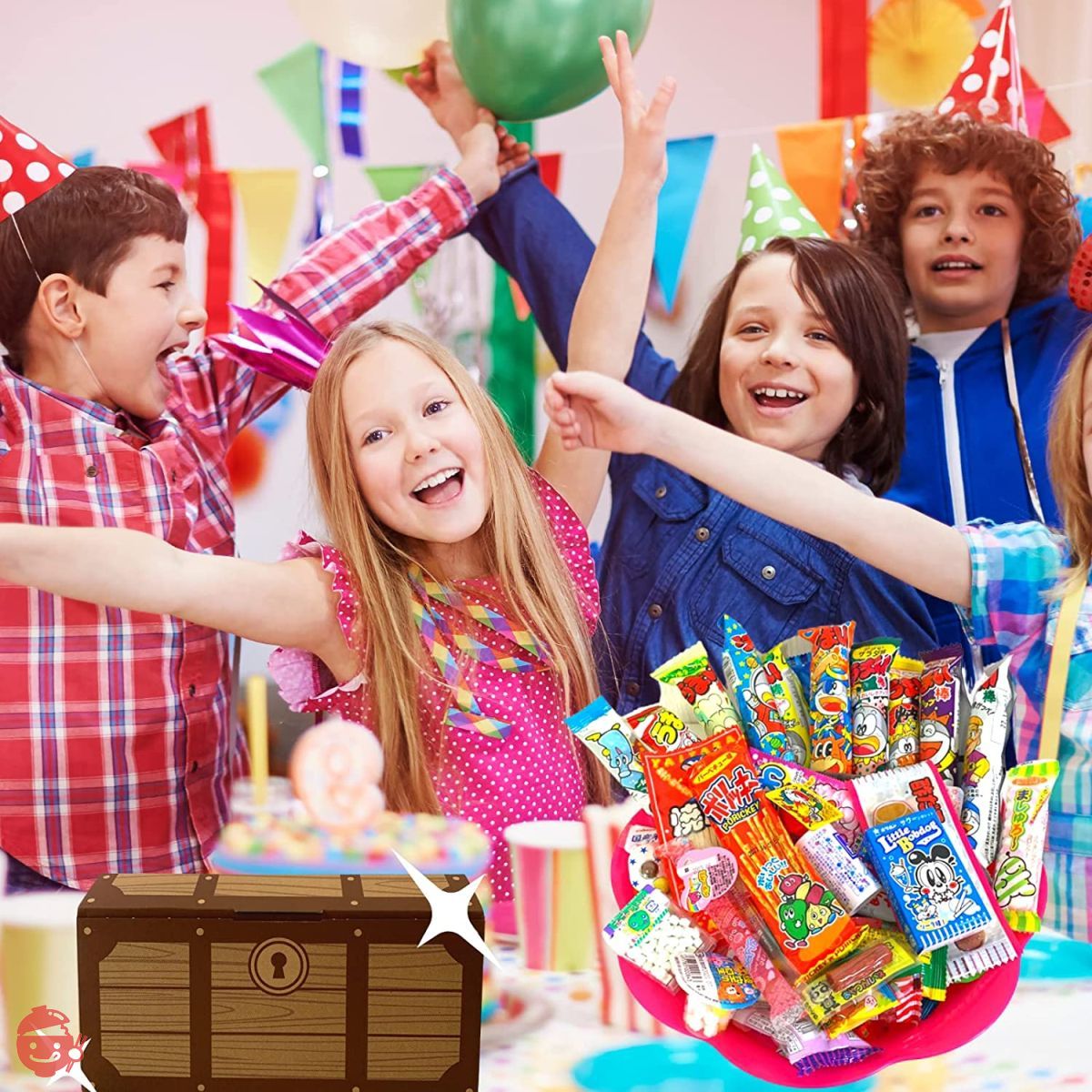駄菓子詰め合わせお楽しみ50種55点セット＋おまけおもちゃ付き お誕生
