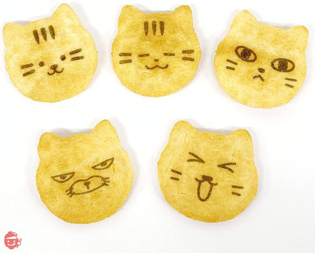 ねこせんべい 醤油味 20枚入り 2箱セット ギフト包装 ねこ ネコ 猫 本場 草加せんべい 個包装 煎餅 お菓子 和菓子 国内産うるち米 猫の顔型 プレゼント 国内製造 ネコ型お菓子 ねこせんの画像