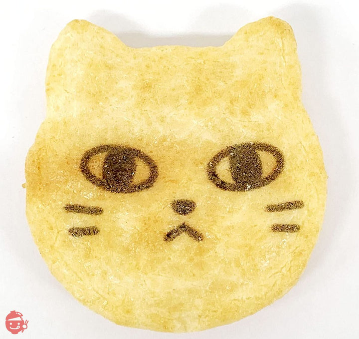 ねこせんべい 醤油味 20枚入り 1箱 ギフト包装 ねこ ネコ 猫 本場 草加せんべい 個包装 お菓子 和菓子 国内産うるち米 猫の顔型 プレゼント 国内製造 ネコ型お菓子 ねこせんの画像