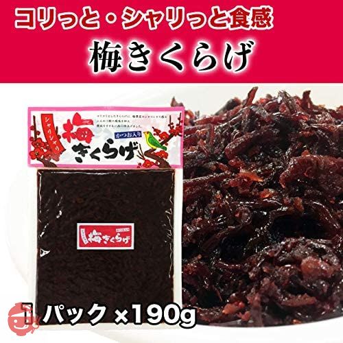 梅きくらげ 佃煮 190g×2袋 梅果実 かつお節入りの画像