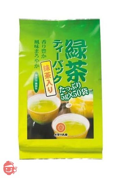 お茶の丸幸 緑茶ティーバッグ抹茶入り 5g×50包の画像