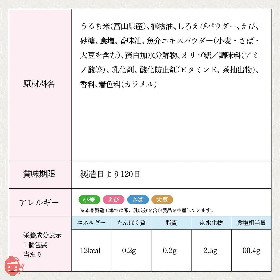 ささら屋 しろえび撰 しろえびせんべいプレミアム 富山湾の宝石 上品な香り パリッとした食感 米菓 帰歳暮 お祝い ギフト プレゼント 贈り物 贈答 (18枚)の画像