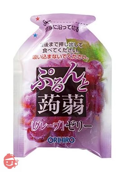 Orihiro Plandu Purunto Konjac Jelly Pouch Apple + Grape 20g x 12