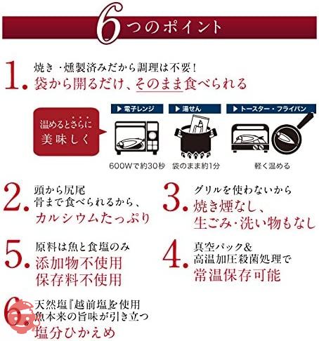 焼かずにそのまま 骨まで食べられる焼き魚 燻製 (あじ、さば、さんま) 3枚入 【ネコポス】 焼魚 焼き魚 真空パック 長期保存 電子レンジ お惣菜 越前宝やの画像