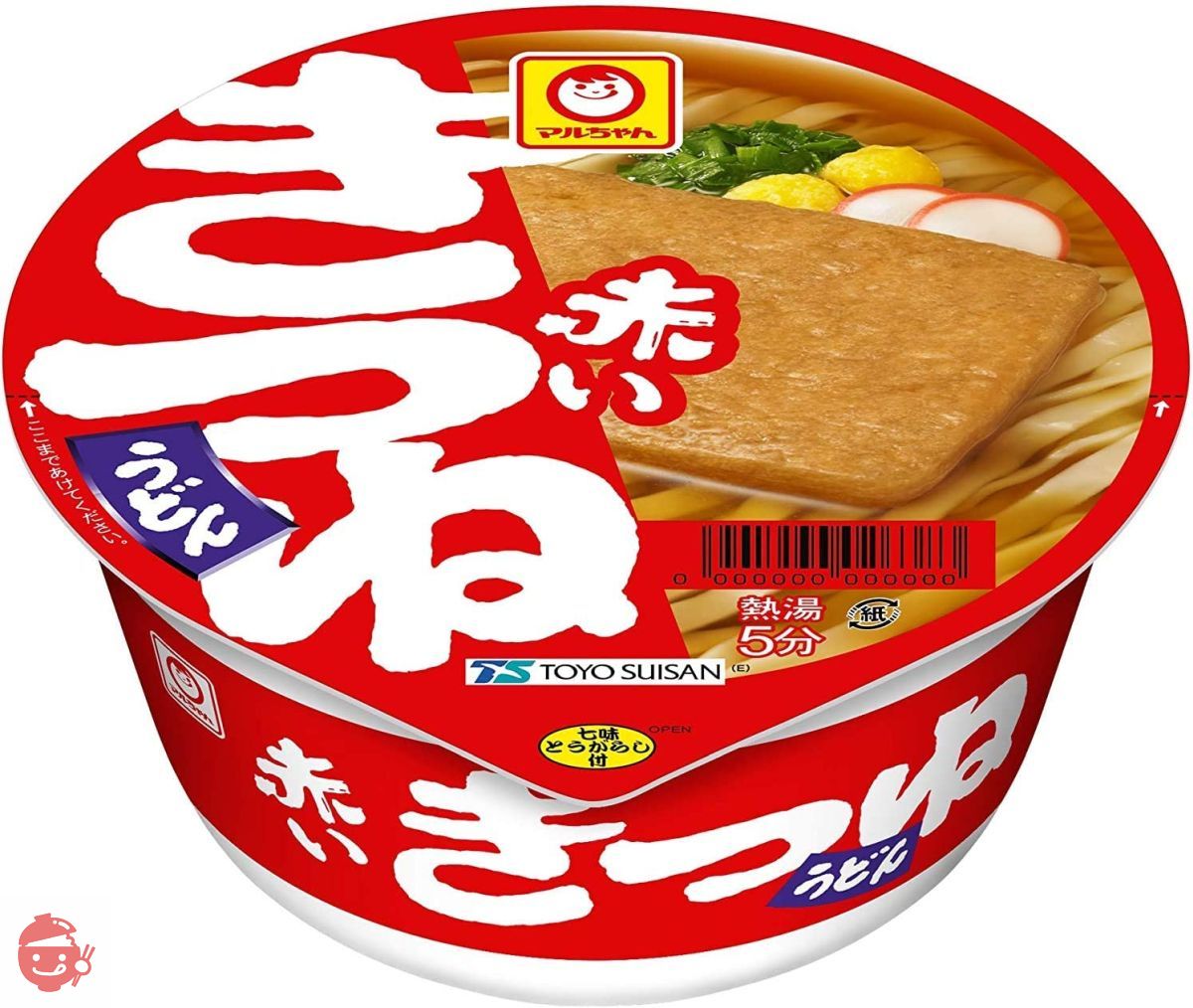 Maru-chan Japanese-style noodle 3 types assortment (6 red kitsune