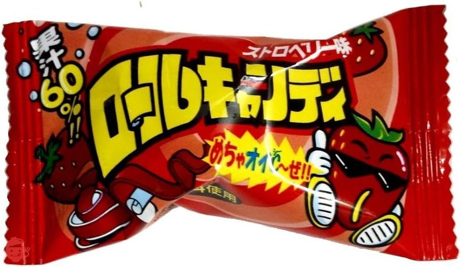 やおきん ロールキャンディ ストロベリー味 20g×24袋の画像