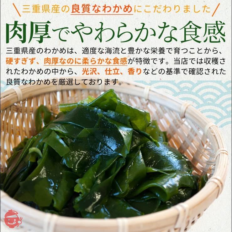 カット わかめ １００ｇ 三重県 伊勢志摩産 乾燥 ワカメ 国産 チャック付袋入り 無添加 配送の画像