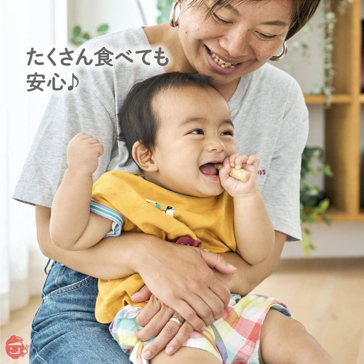 EDISON Mama エジソンママ くちどけおこめぼー緑のやさい【10個セット】 砂糖 塩不使用 おせんべい 離乳食 デザートの画像