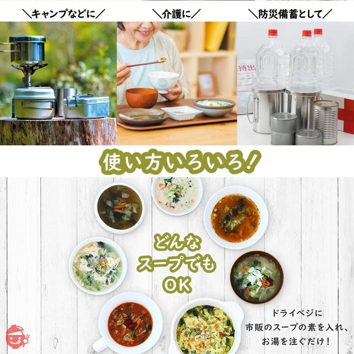 九州ドライベジ 乾燥野菜 九州産 野菜&わかめ ミックス 100g 1袋 みそ汁の具 ラーメンの具 カップ麵の具 インスタントラーメン スープ 非常食の画像