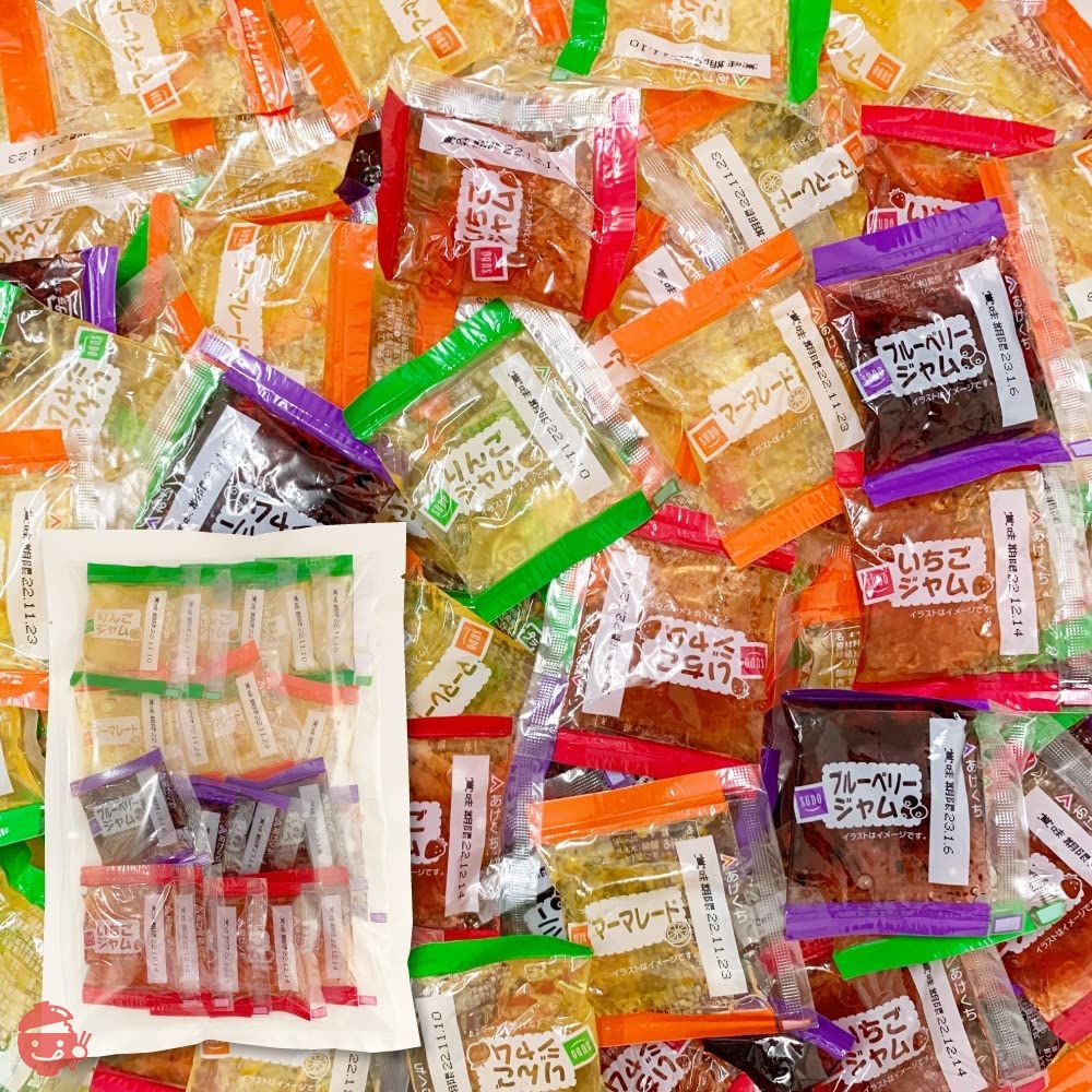 Assorted jams 20 bags of 4 types Individual packaging Assorted