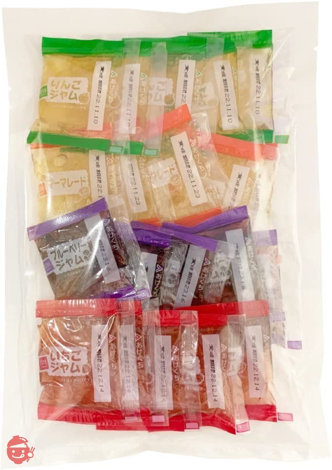 Assorted jams 20 bags of 4 types Individual packaging Assorted