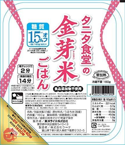 タニタ食堂の金芽米ごはん (160g×3pc)×8個入)の画像