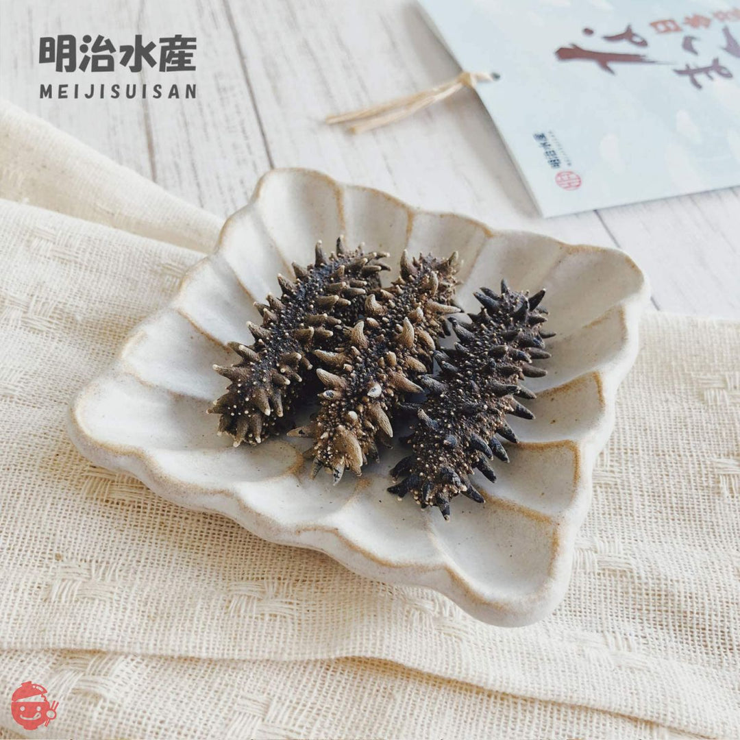 【北海道産】 乾燥なまこ 天然 厳選A級品 100g 明治水産 M (約14個/6-8.9g)の画像