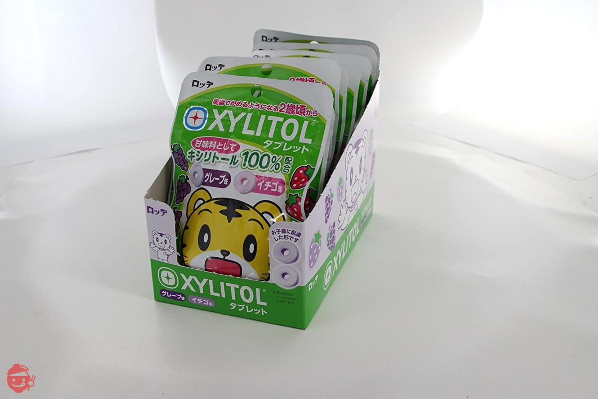 Lotte Shimajiro xylitol tablet (grape, strawberry) 30g x 10 bags