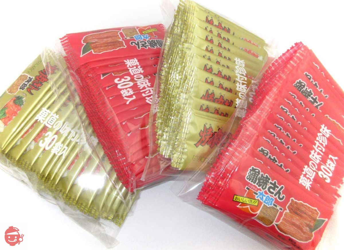 菓道 蒲焼さん太郎（60枚：2袋分）＋ 焼肉さん太郎（60枚：2袋分）の2