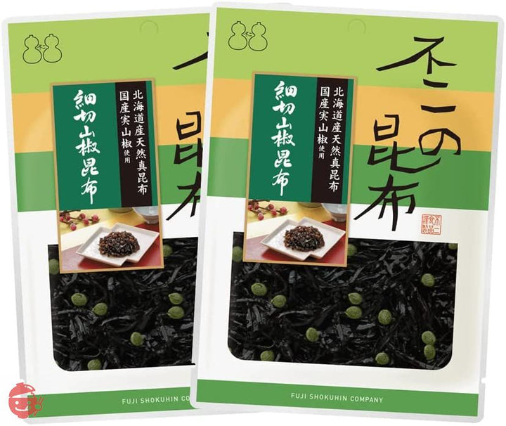 【不二の昆布】細切山椒昆布 80g☓2個セット ご飯のお供 佃煮 昆布 おにぎり お弁当 朝食 不二食品の画像