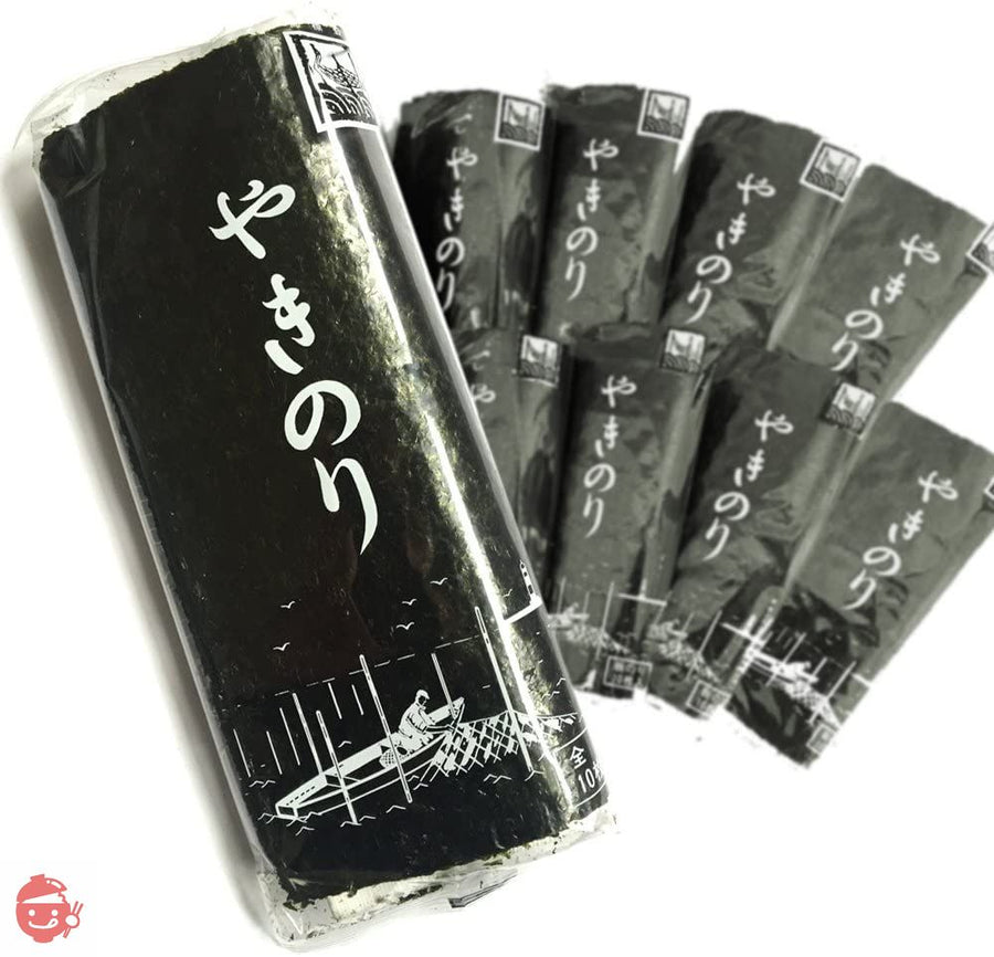 田庄 やきのり 海苔 寿司 高級 バラ 国産 希少 高級寿司屋で使用されているこだわりの焼のり チャック付きジッパーケース入り 10枚入り 10パックの画像