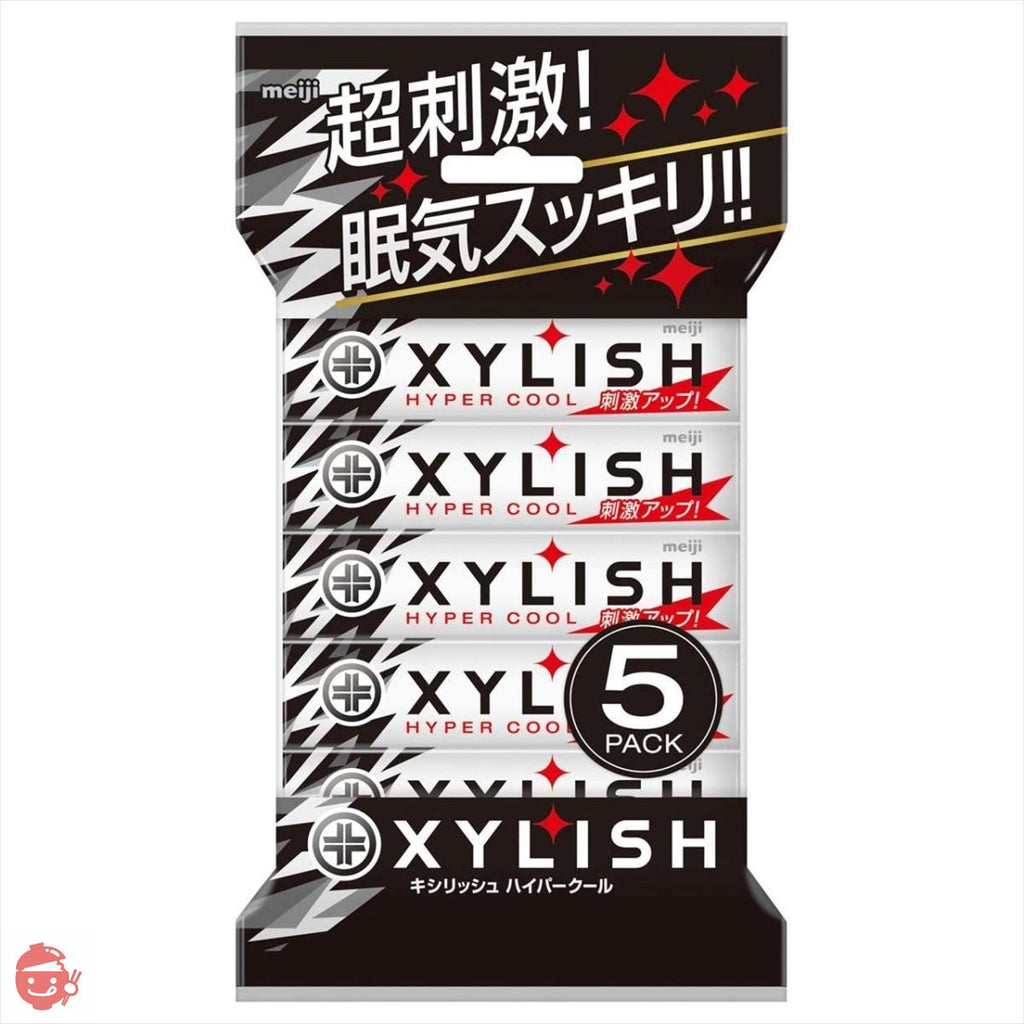 Meiji Xylish Gum Hyper Cool 5 pack 12 grains x 5 x 10 – Japacle