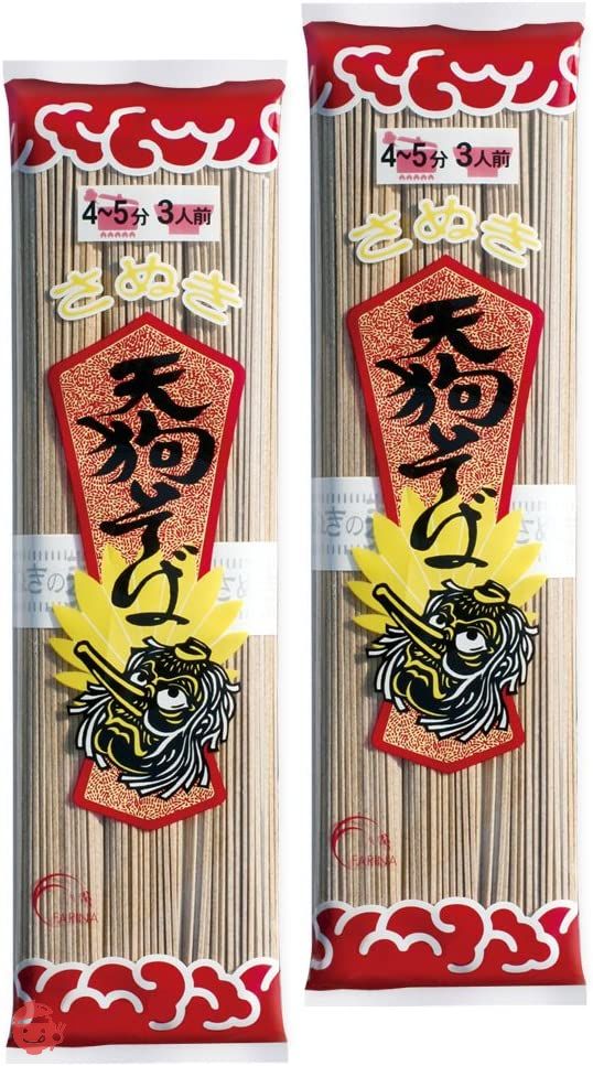 木下製粉 乾麺 天狗そば (300g×2袋)の画像