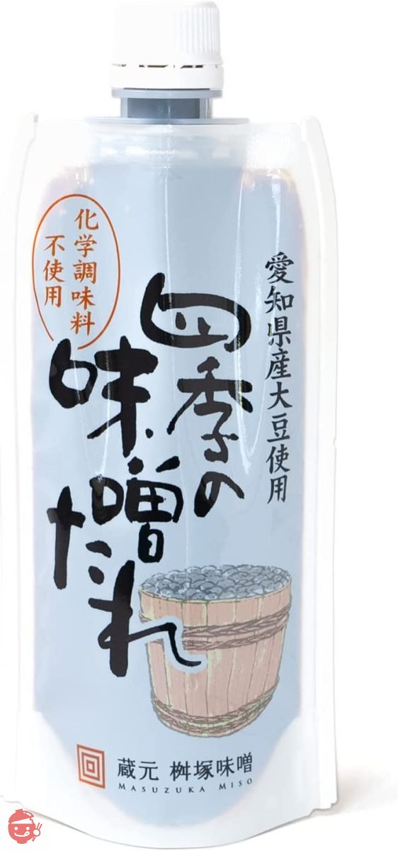 桝塚味噌 味噌だれ 甘味噌 田楽味噌 甘さ控えめ 化学調味料不使用 200g (1本)の画像