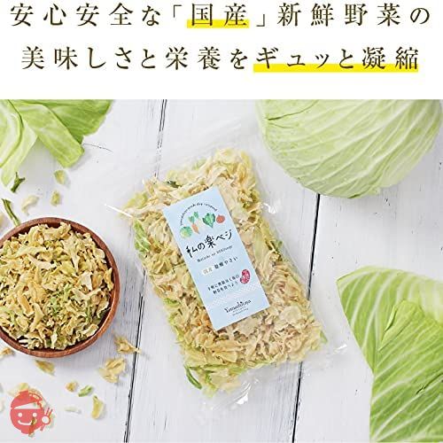 山下屋荘介 私の楽ベジ 乾燥野菜 キャベツ 100g ( 国産 / 国内製造品 /ネコポス ) ドライ野菜 乾燥きゃべつ 乾燥やさい 保存食の画像