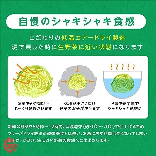 山下屋荘介 私の楽ベジ 乾燥野菜 キャベツ 100g ( 国産 / 国内製造品 /ネコポス ) ドライ野菜 乾燥きゃべつ 乾燥やさい 保存食の画像