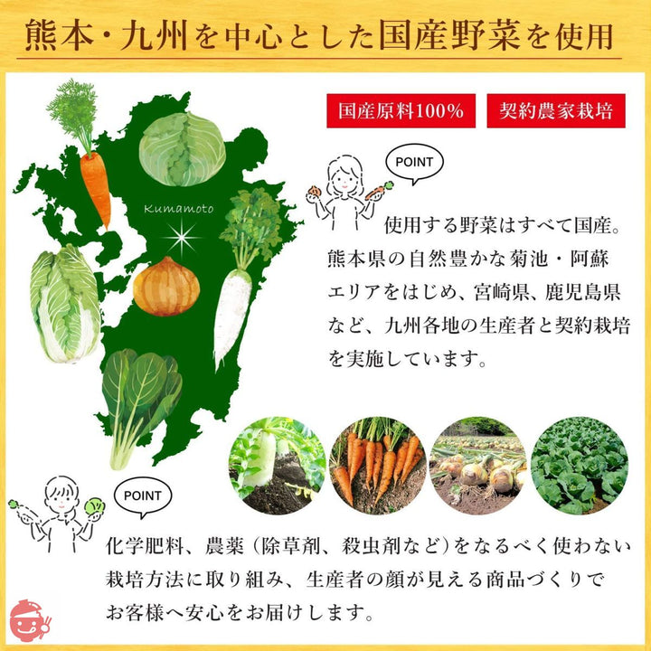 乾燥野菜 ミックス 6袋セット (合計240g) 九州産など国産野菜 合計6種 味噌汁の具 みそ汁の具 【くまモン 熊本ラーメン おまけ付き】 非常食 保存食 吉良食品の画像