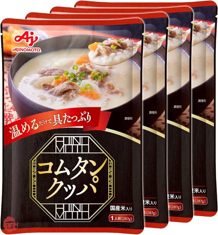 味の素 コムタンクッパ 287g×4個 (レトルト レンジ 牛骨 韓国料理)の画像