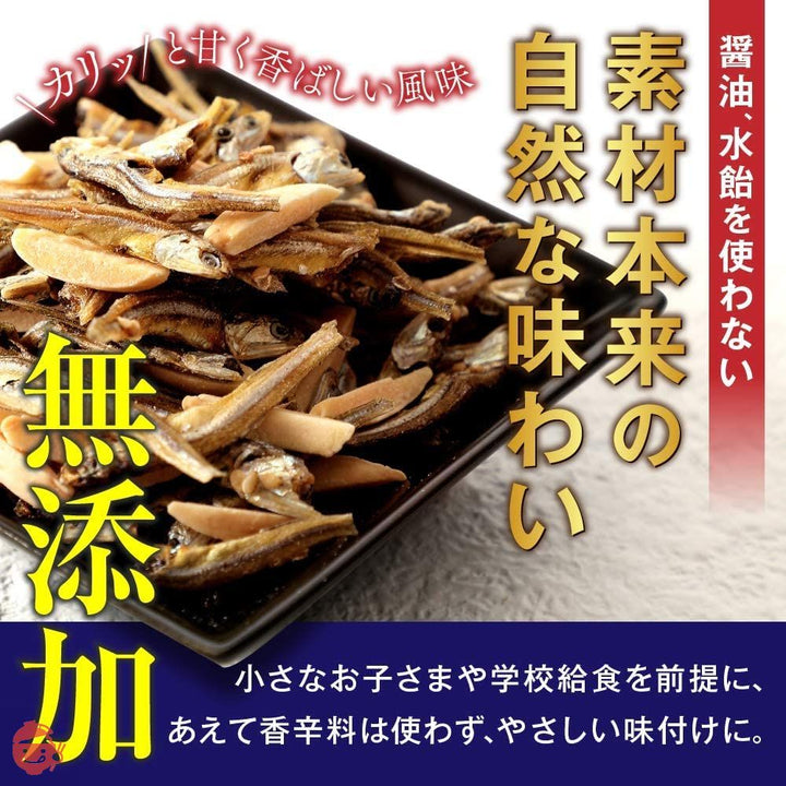 無添加 小袋 アーモンドフィッシュ 100袋 お徳用パック 給食用 国産 小魚 チャック袋入り…の画像